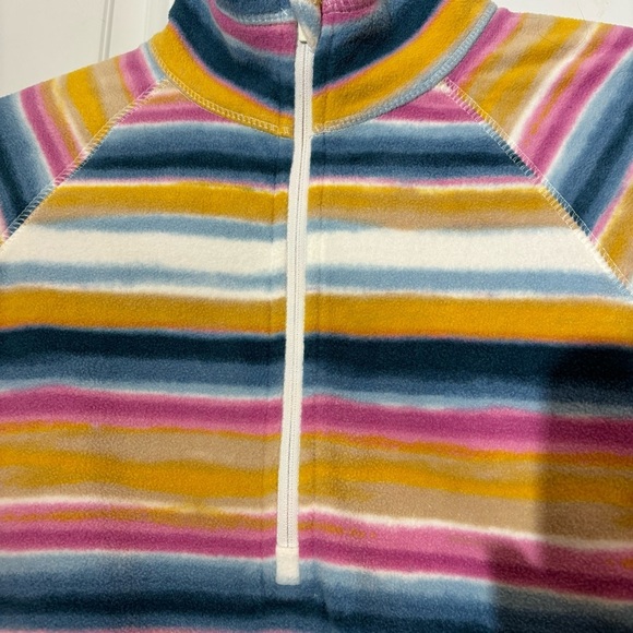❤️2/$15 or 3/$21❤️NWT Eddie Bauer Striped 1/4 Zipped Pullover Fleece, Size M - Picture 4 of 11